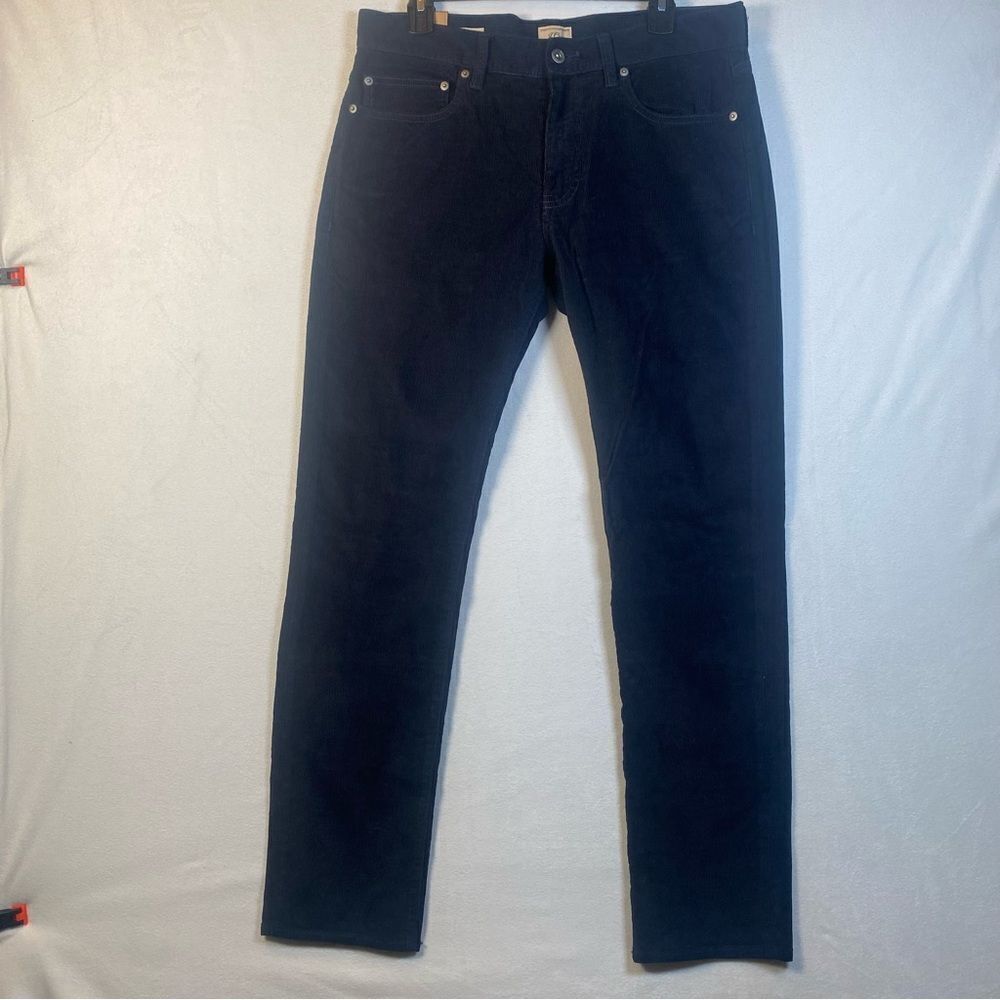 J. Crew New With Tags Style 484 Stretch Corduroy Pants Dark Blue Size 32